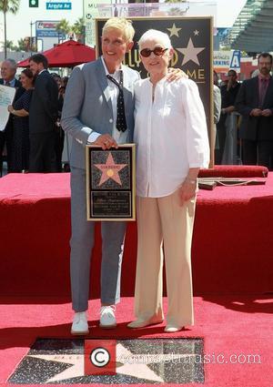 Ellen DeGeneres and her mother, Betty DeGeneres Ellen DeGeneres is honored with a star on The Hollywood Walk Of Fame...