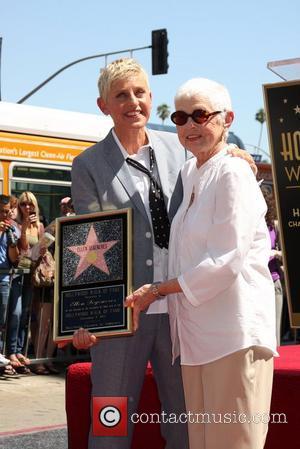 Ellen DeGeneres, Betty DeGeneres  Ellen DeGeneres is honored with a star on The Hollywood Walk Of Fame Los Angeles,...