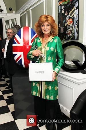 Rula Lenska attending the Faberge Big Egg Hunt Champagne Countdown party at Quintessentially London, England - 18.01.12
