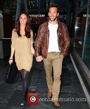 Jennifer Metcalfe and Sylvain Longchambon,  at the Tracey Bell & Fake Bake Beauty Boutique party at Selfridges. Manchester, England...