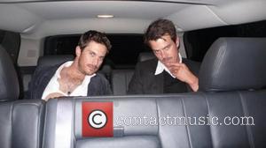 Fergie posted this picture of her husband Josh Duhamel and Oliver Hudson on Twitter with the quote, 'Check out @joshduhamel...