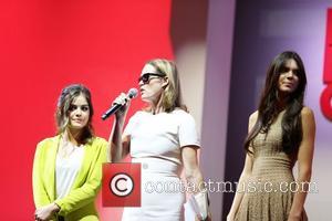 Lucy Hale, Lisa Love and Kendall Jenner Fashion's Night Out 2012 - Beverly Center Beverly Hills, California - 06.09.12