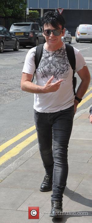 Gary Numan outside his hotel in Manchester Manchester, England - 25.07.12