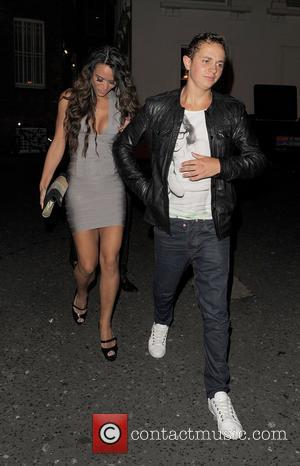 George Lineker leaving Aura nightclub with glamour models Jessica Impiazzi and Natalie Lawrence. London, England - 05.07.12