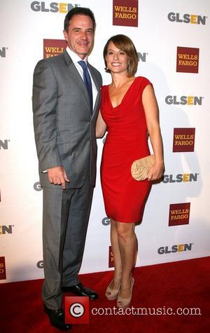Tim Dekay and wife Elisa Dekay 8th Annual GLSEN Respect Awards held at the Beverly Hills Hotel - Arrivals Los...