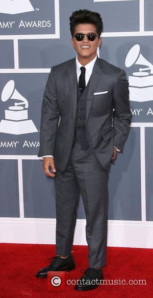 Bruno Mars 54th Annual GRAMMY Awards - 2012 Arrivals held at the Staples Center Los Angeles, California - 12.02.12