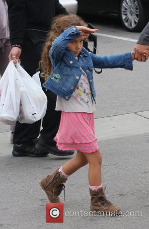 Halle Berry seen with her daughter Nahla Aubry leaving the Pavillions market  Los Angeles, California- 04.12.12