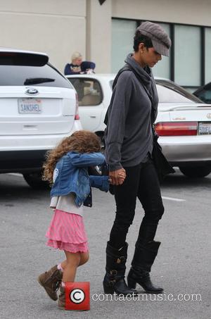 Halle Berry seen with her daughter Nahla Aubry leaving the Pavillions market  Los Angeles, California- 04.12.12