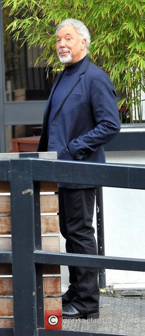 Tom Jones heading to 'Alan Carr: Chatty Man' at the ITV studios  London, England - 16.05.12