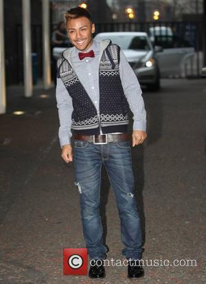 Marcus Collins outside the ITV studios London, England - 12.01.12