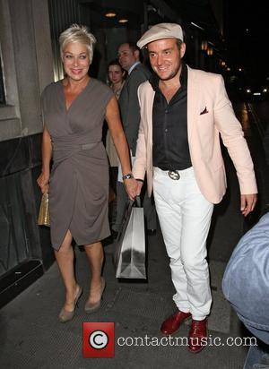 Denise Welch and boyfriend Lincoln Townley leaving the Ivy Restaurant London, England - 26.06.12