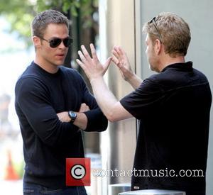 Chris Pine, Kenneth Branagh Filming scenes for 'Jack Ryan' in Manhattan New York City, USA - 01.09.12