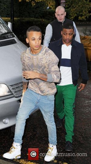 Aston Merrygold and Jonathan Gill aka JB  JLS arrive at Key 103 FM Radio Manchester, England - 05.10.12