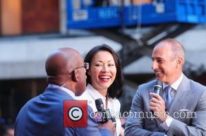 Al Roker, Ann Curry and Matt Lauer Justin Bieber performs live at Rockefeller Center as part of the 'Today' show's...