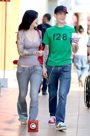 Kat Von D and deadmau5 aka Joel Thomas Zimmerman Kat Von D holding hands with her boyfriend while shopping at...