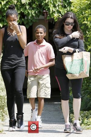 Khloe Kardashian and her step kids Destiny and Lamar Odom Jr. out and about on Bedford Drive Beverly Hills, California...