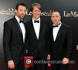 Hugh Jackman; Tom Hooper; Russell Crowe The Australian premiere of 'Les Miserables' at the State Theatre - Arrivals  Featuring:...