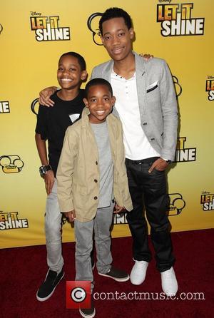 Tyrel Jackson Williams, guest, and Tyler James Williams Disney's 'Let It Shine' Premiere held at The Directors Guild Of America...