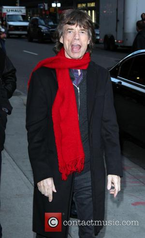 Mick Jagger outside the Ed Sullivan theatre for 'The Late Show' with David Letterman  Featuring: Mick Jagger
Where: New York...