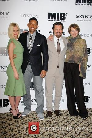 Alice Eve, Will Smith, Josh Brolin and Emma Thompson Man in Black 3 - photocall held at the Dorcester. London,...