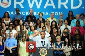 U.S. President Barack Obama speaks at a campaign grass roots event at Palm Beach County Convention Center  West Palm...