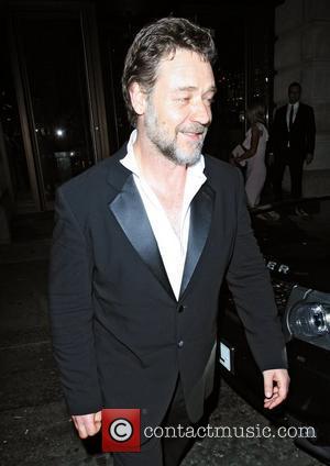 Russell Crowe leaving Novikov restaurant. London, England - 24.05.12