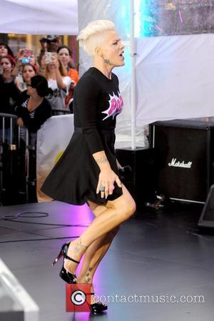 Pink, aka Alecia Moore, performs at Rockefeller Center as part of NBC's Toyota Concert Series on the 'Today' show New...