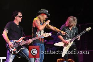 Bobby Dall, Bret Michaels and C.C. DeVille  Poison performs during the Rock of Ages Tour 2012 at the Bank...
