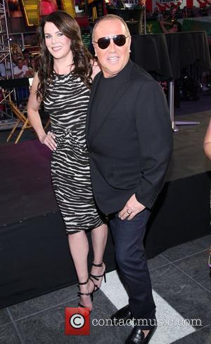 Lauren Graham and Michael Kors Project Runway 10th Anniversary NYC Times Square Outdoor Runway Event at Times Square New York...