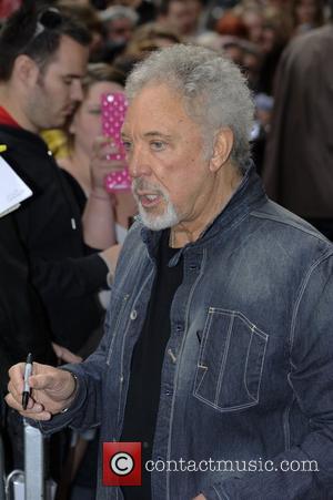 Tom Jones leaving the BBC Radio 1 studios, after promoting the television show 'The Voice', on which he is a...