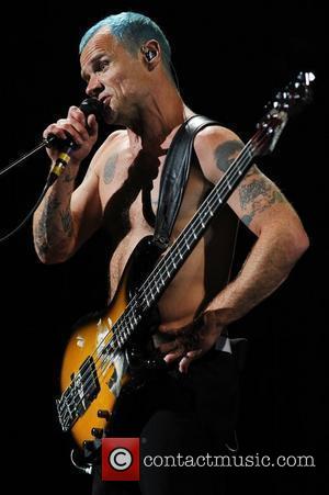 Flea Red Hot Chili Peppers performing at the Bank Atlantic Center  Sunrise,Florida - 02.04.12