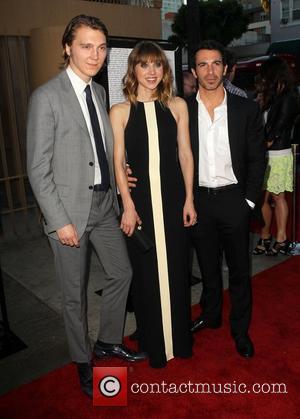 Paul Dano, Zoe Kazan, Chris Messina attending the Los Angeles premiere of Ruby Sparks, held at The Lloyd E. Rigler...