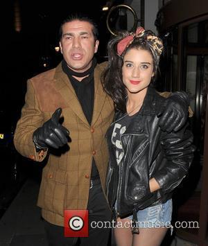 Tamer Hassan and Katie Waissel leave the Sanctum Soho hotel London, England - 21.01.12