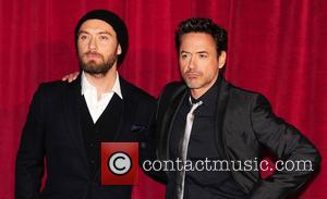 Robert Downey Jr and Jude Law  'Sherlock Holmes: A Game of Shadows' UK film premiere held at the Empire...