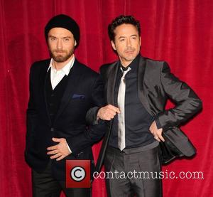 Robert Downey Jr and Jude Law  'Sherlock Holmes: A Game of Shadows' UK film premiere held at the Empire...