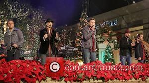 Backstreet Boys (L-R) Brian Littrell, Kevin Richardson, Nick Carter, A.J. McLean, and Howie Dorough 10th Annual Hollywood Christmas Celebration at...