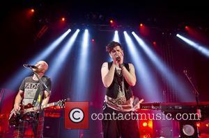 Mark Sheehan and Danny O'Donoghue of The Script performing live at the Shepherds Bush Empire. London, England - 12.09.12