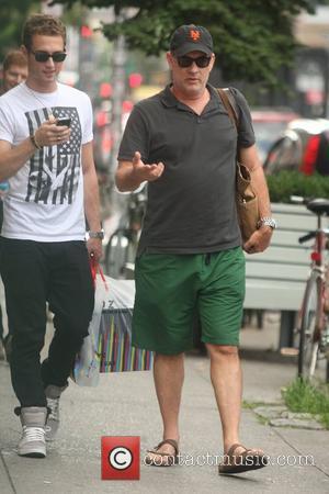 Actor Tom Hanks  seen out and about with his son Chet and daughter Elizabeth Hanks  New York City,...