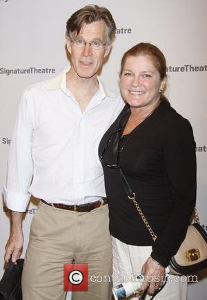 Tom Nelis and Kate Mulgrew  attending the premiere after party for 'The Train Driver' at the Signature Theatre New...