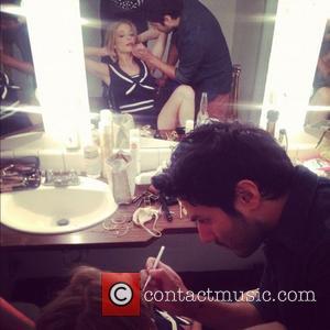 LeAnn Rimes  posted this image of herself on Twitter with the caption 'Getting made up....'