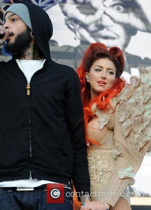 Travie McCoy and Neon Hitch of the Gym Class Heroes 102.7 KIIS FM's Wango Tango at The Home Depot Center...