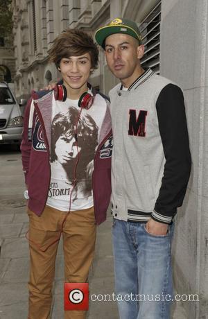 George Shelley of Union J The X Factor finalists outside their hotel London, England - 16.10.12