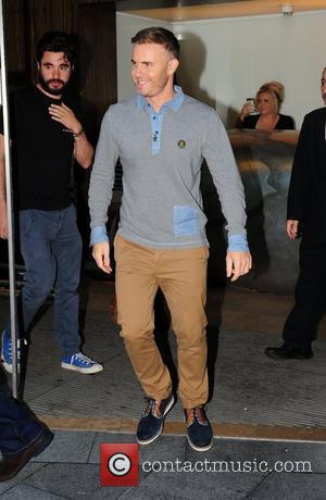 Gary Barlow leaving his hotel for the first day of boot camp Liverpool, England - 17.07.12