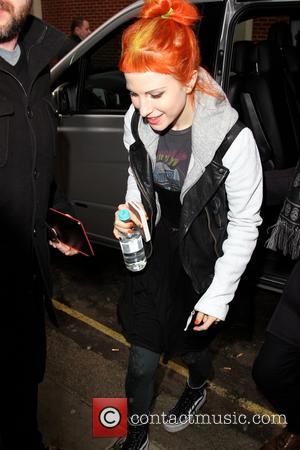 Hayley Williams - Paramore arrievs at the Kiss FM studios London England Tuesday 22nd January 2013