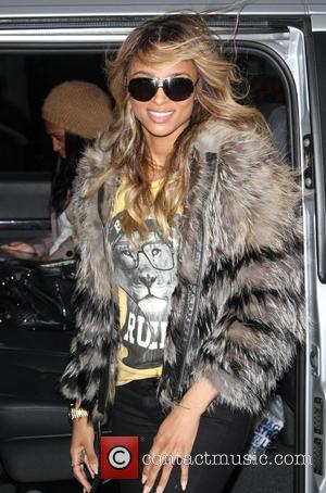 Ciara and Ciara Princess Harris - Ciara outside the BBC Radio 1 studios London United Kingdom Wednesday 23rd January 2013