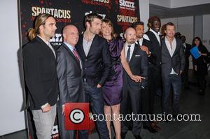 Dustin Clare, Todd Lasance, Liam McIntyre, Lucy Lawless, Steven Deknight and Peter Mensah - Spartacus: War Of The Damned New...