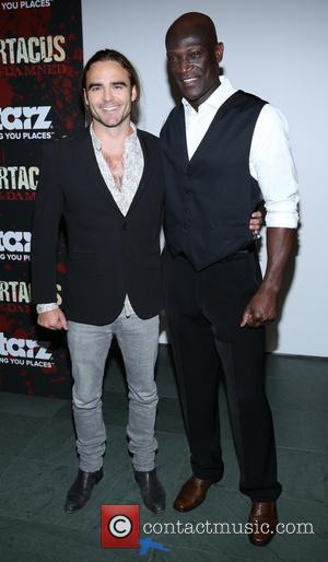 Dustin Clare and Peter Mensah - Spartacus: War Of The Damned New York United States Thursday 24th January 2013