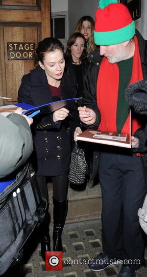 Anna Friel - Celebrities leaving the Vaudeville Theatre London United Kingdom Friday 25th January 2013
