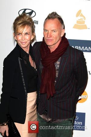 Trudie Styler and Sting - Clive Davis & The Recording Academy's 2013 Pre-Grammy Gala Los Angeles California United States Saturday...