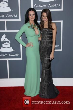 Katy Perry and Allison Williams - 55th Annual GRAMMY Awards at Staples Center - Arrivals at Grammy Awards, Staples Center...